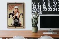 Holzschild Motorrad 20x30cm look like a Princess ride