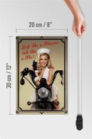 Holzschild Motorrad 20x30cm look like a Princess ride