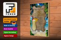 Holzschild Rezept 20x30cm Pina Colada Zutaten Rum Ananas