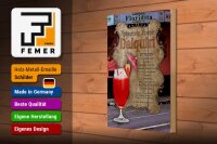 Holzschild Rezept 20x30cm Daiquiri Zutaten Limettensaft