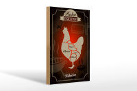Holzschild Fleisch 20x30cm Huhn exklusive Hähnchen