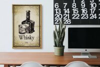 Holzschild Alkohol 20x30cm 1866 Whisky Retro
