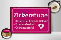 Holzschild Zickenstube 30x20cm Betreten eigene Gefahr