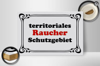 Holzschild Hinweis 30x20cm Raucher Schutzgebiet