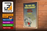 Holzschild Spruch 20x30cm Grillen Männer Fleisch Bier