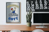 Holzschild Spruch 20x30cm Schrauber Gott Werkzeug