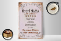 Holzschild Spruch 20x30cm Hotel Mama All inklusive 24/7