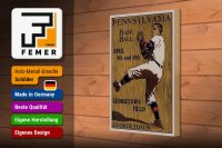 Holzschild Retro 20x30cm Pennsylvania Baseball April 8th