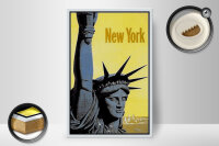 Holzschild Retro 20x30cm New York Statue of Liberty