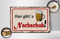 Holzschild Bier 30x20cm hier gibt´s Nachschub