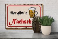 Holzschild Bier 30x20cm hier gibt´s Nachschub