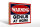 Holzschild Hinweis 30x20cm Warning Genius at work