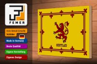Holzschild Flagge 30x20cm Schottland Königswappen