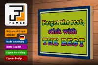 Holzschild Spruch 30x20cm forget the rest stick with best