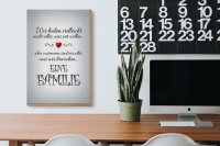 Holzschild Spruch 20x30cm Zusammen wir alles eine Familie