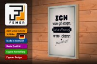 Holzschild Spruch 20x30cm ich gut erzogen dann passiert