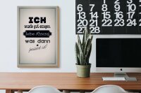 Holzschild Spruch 20x30cm ich gut erzogen dann passiert