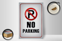 Holzschild Hinweis 20x30cm Parkplatz No Parking