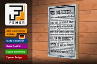 Holzschild Spruch 20x30cm wir Dorfkinder Hausaufgaben Bus