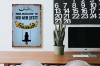 Holzschild Spruch 20x30cm mir reicht´s ich geh schaukeln