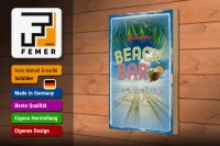 Holzschild Spruch 20x30cm Welcome Beach Bar Beer Juice