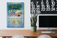 Holzschild Spruch 20x30cm Welcome Beach Bar Beer Juice