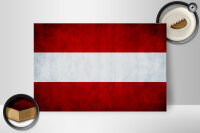 Holzschild Flagge 30x20cm Österreich Fahne