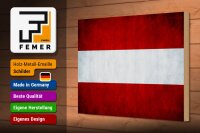 Holzschild Flagge 30x20cm Österreich Fahne