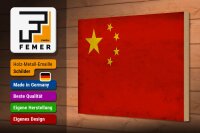 Holzschild Flagge 30x20cm China Fahne Wanddeko