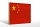 Holzschild Flagge 30x20cm China Fahne Wanddeko