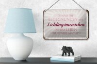 Blechschild Spruch 18x12cm Lieblingsmenschen Leben