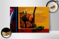 Holzschild Spruch 30x20cm Cuba Libre Rezept Rum Havanna