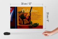Holzschild Spruch 30x20cm Cuba Libre Rezept Rum Havanna