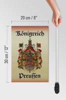 Holzschild Spruch 20x30cm Königreich Preussen