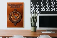 Holzschild Spruch 20x30cm Königreich Bayern Wappen