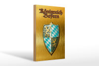 Holzschild Spruch 20x30cm Königreich Bayern
