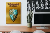 Holzschild Spruch 20x30cm Königreich Bayern