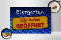 Holzschild Bayern 30x20cm Biergarten wir haben geöffnet