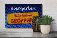 Holzschild Bayern 30x20cm Biergarten wir haben geöffnet