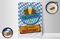 Holzschild Bayern 20x30cm Biergarten wir haben geöffnet