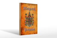 Holzschild Spruch 20x30cm Königreich Preussen Wappen...