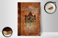 Holzschild Bayern 20x30cm Deutsches Reich Wappen