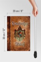 Holzschild Bayern 20x30cm Deutsches Reich Wappen