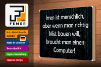 Holzschild Spruch 30x20cm Irren menschlich aber wenn Mist