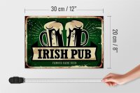Holzschild Spruch 30x20cm Irish Pub famous dark beer Bier