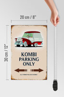 Holzschild Spruch 20x30cm Kombi Parking only Auto