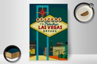 Holzschild Spruch 20x30cm welcome to fabulous las vegas