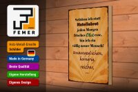 Holzschild Spruch 20x30cm statt Nutellabrot frisches Obst