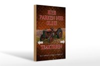 Holzschild Spruch 20x30cm hier parken nur oldie Traktoren