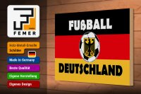 Holzschild Spruch 30x20cm Fußball Deutschland